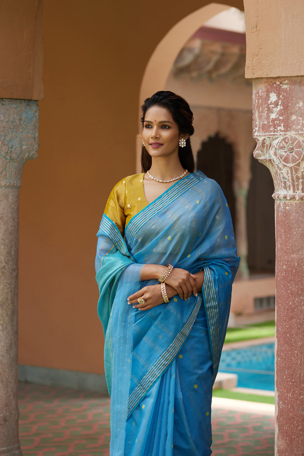 Chanderi Saree - Buy Best Chanderi Silk Saree Online at Best Prices –  Luxurion World