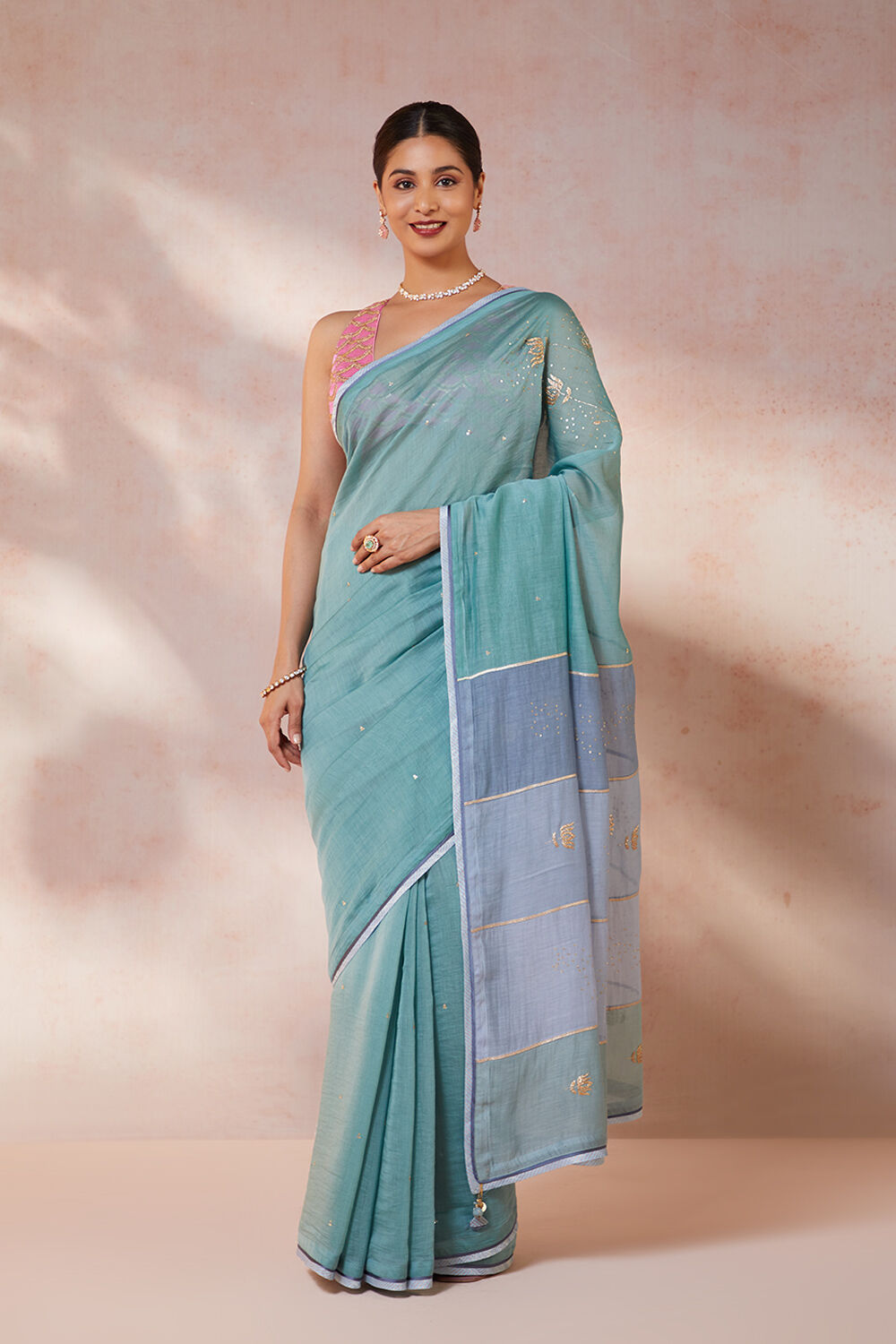 Miraculous Lace Mehndi Contemporary Saree