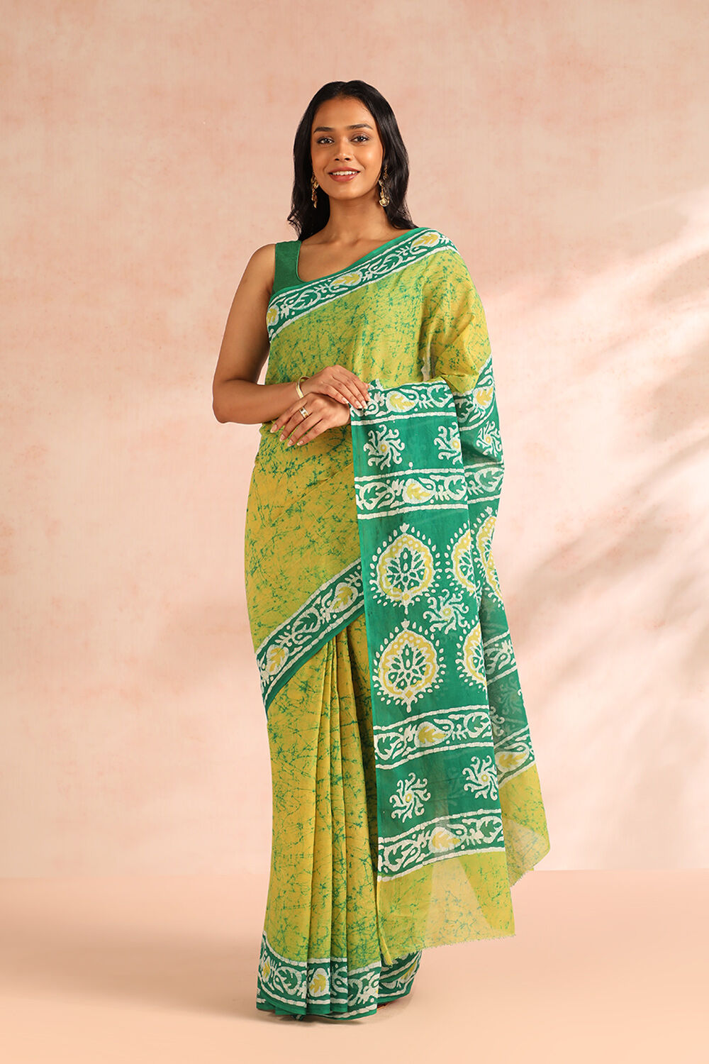 Yellow Digital Printed Pashmina Silk Saree Unstitched B | Weaver Saga