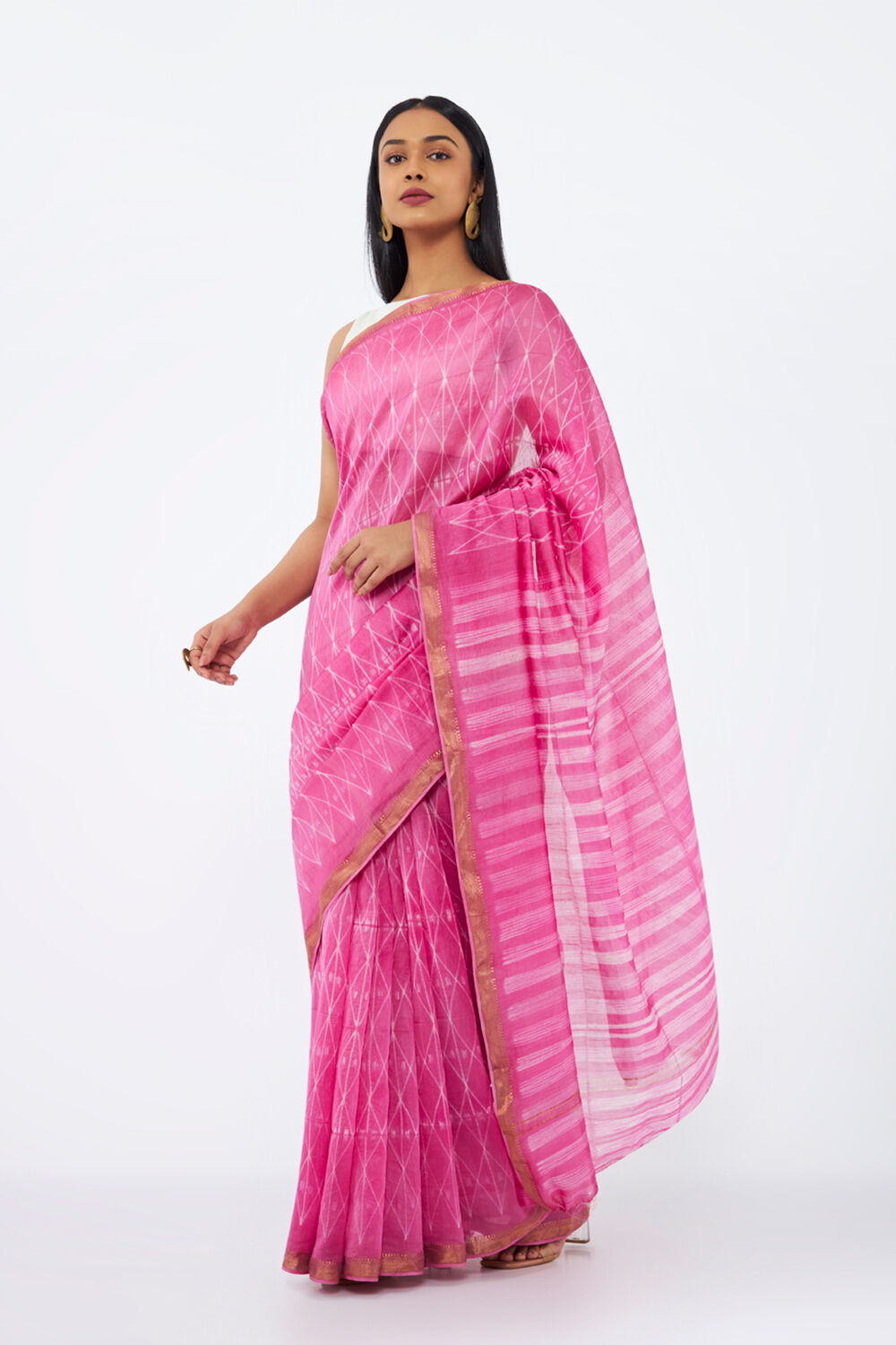 Shibori Sarees - Buy Shibori Print Sarees Online | Taneira