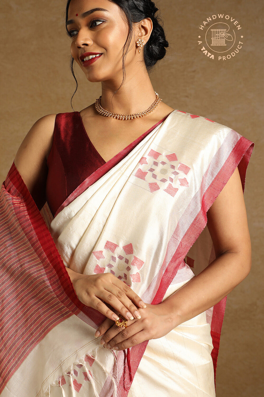 Bengali White Saree with Red Border Name| Durga puja Saree Online