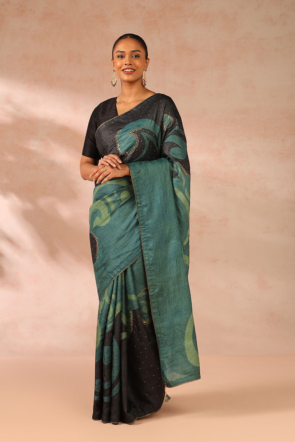 Banarasi Tussar Silk Handloom Saree – Khinkhwab