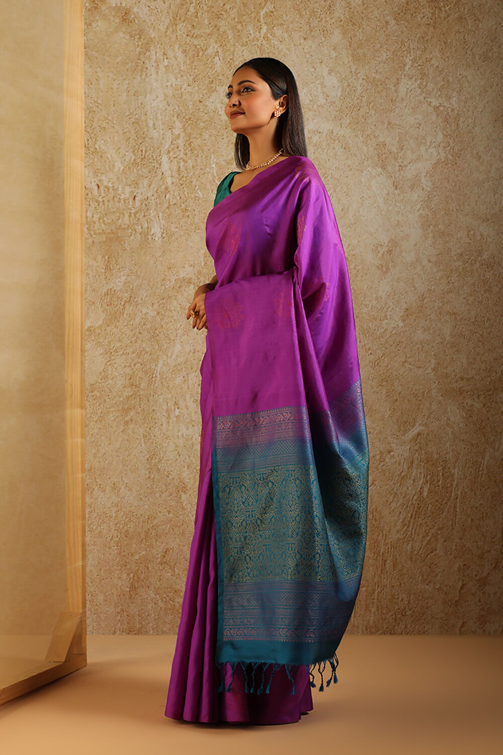 Buy Pure Banarasi Satin Silk Handloom Bridal Sarees Online India – Sunasa