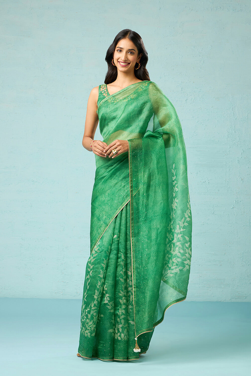 Buy Pure Organza Saree at Best Price Online in India | Taneira