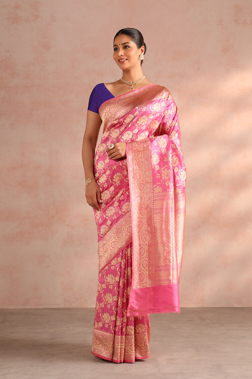 Buy Blue Pure Silk Banarasi Saree Online | Taneira | Taneira | Banarasi  sarees, Saree, Silk