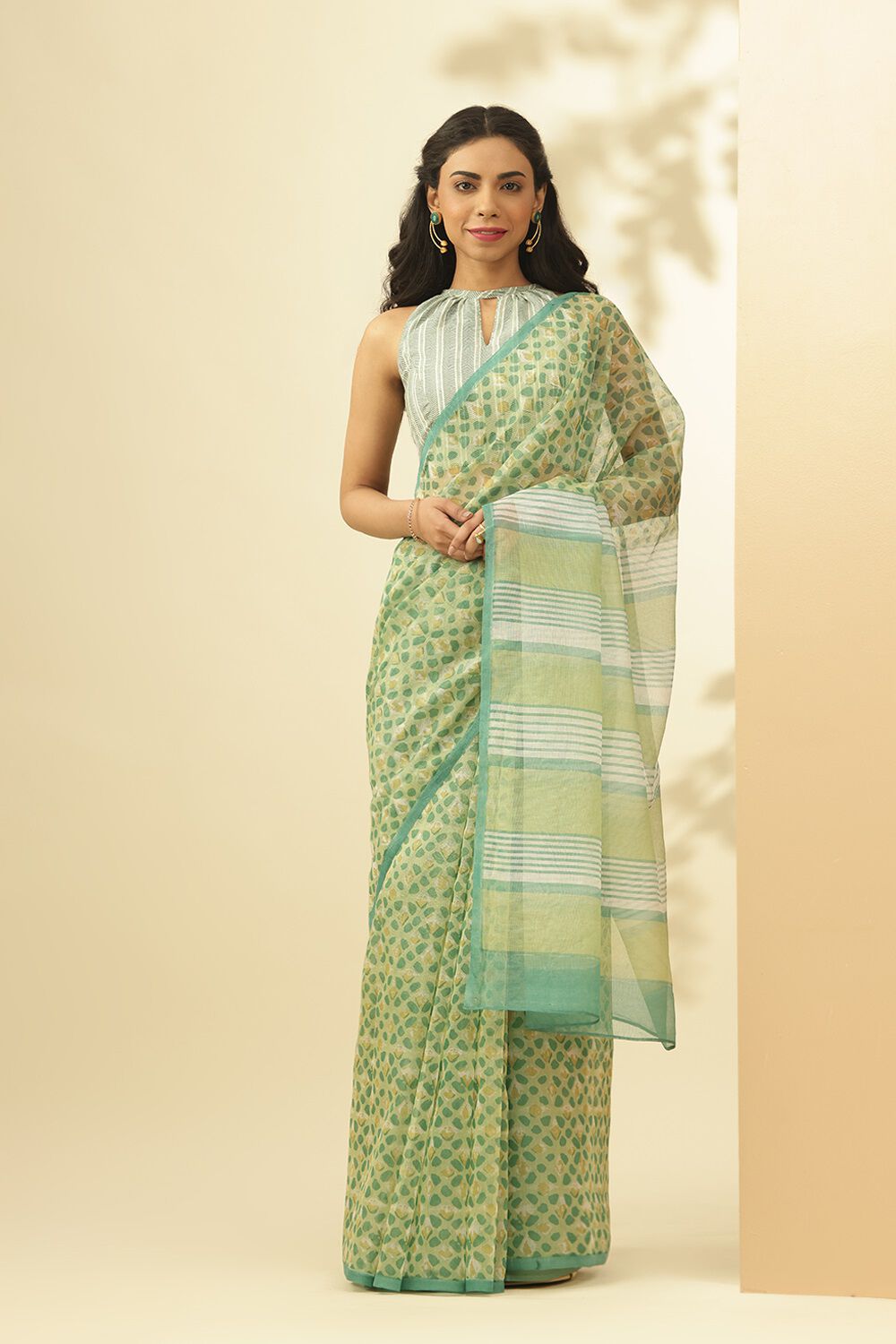 Fancy cotton sale ki saree