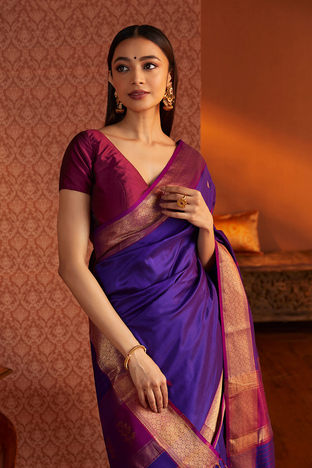 Banarasi Silk Pink Soft Maheshwari Silk Saree, 6.3 m (with blouse piece) at  Rs 800 in Varanasi