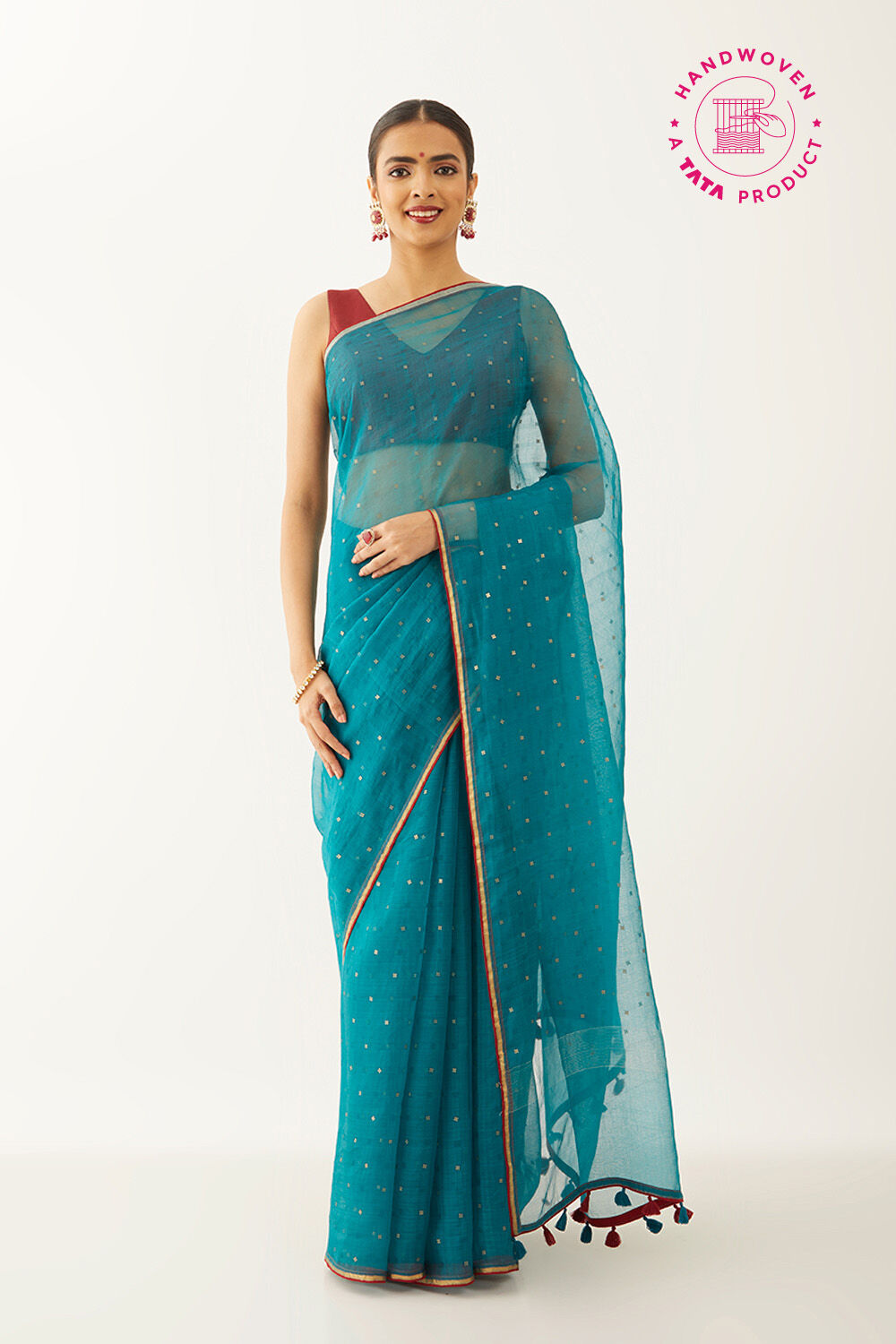 Light Blue Pure Silk Paithani Saree | Taneira Online Store