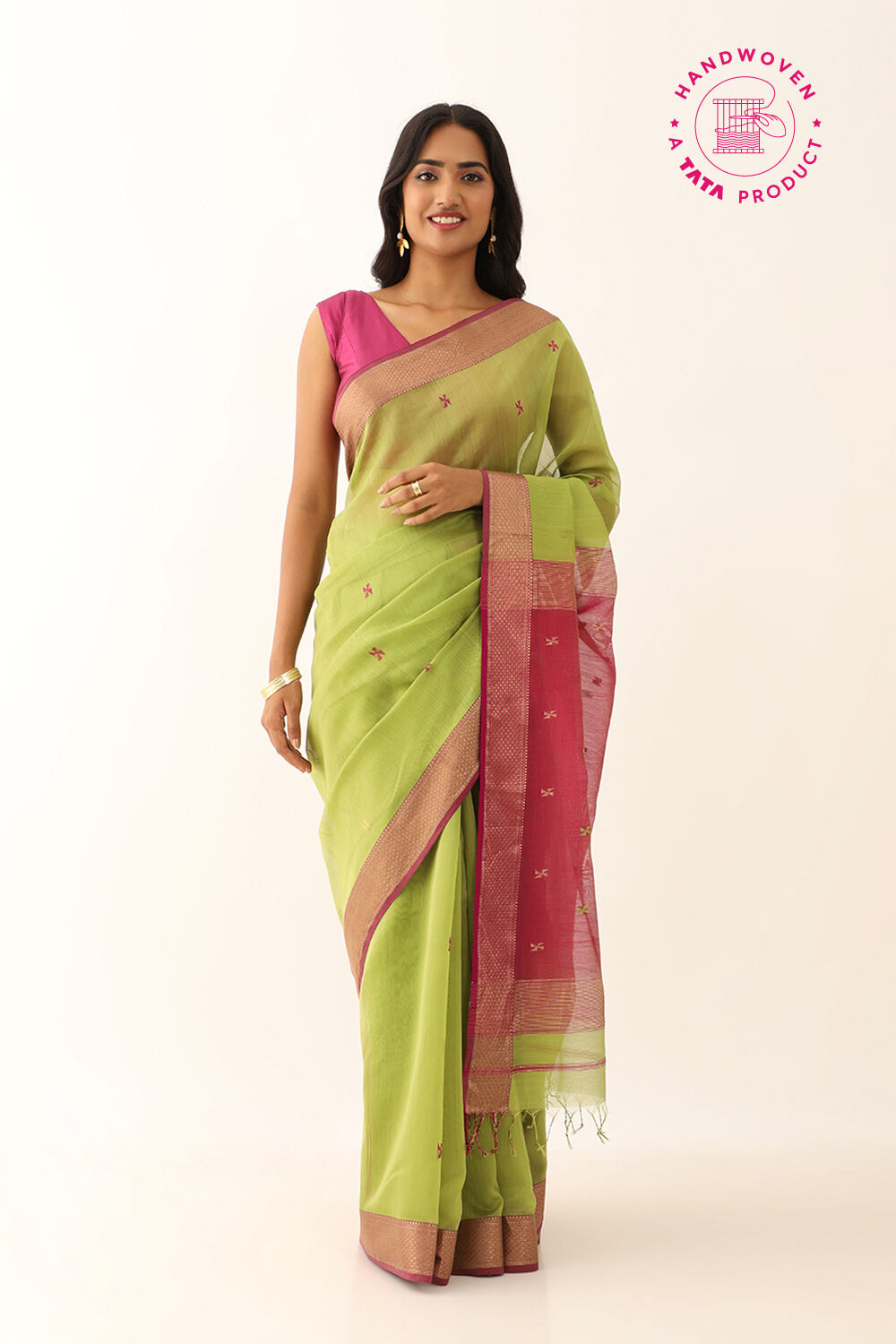 Buy Green Sarees for Women by GRIVA DESIGNER Online | Ajio.com