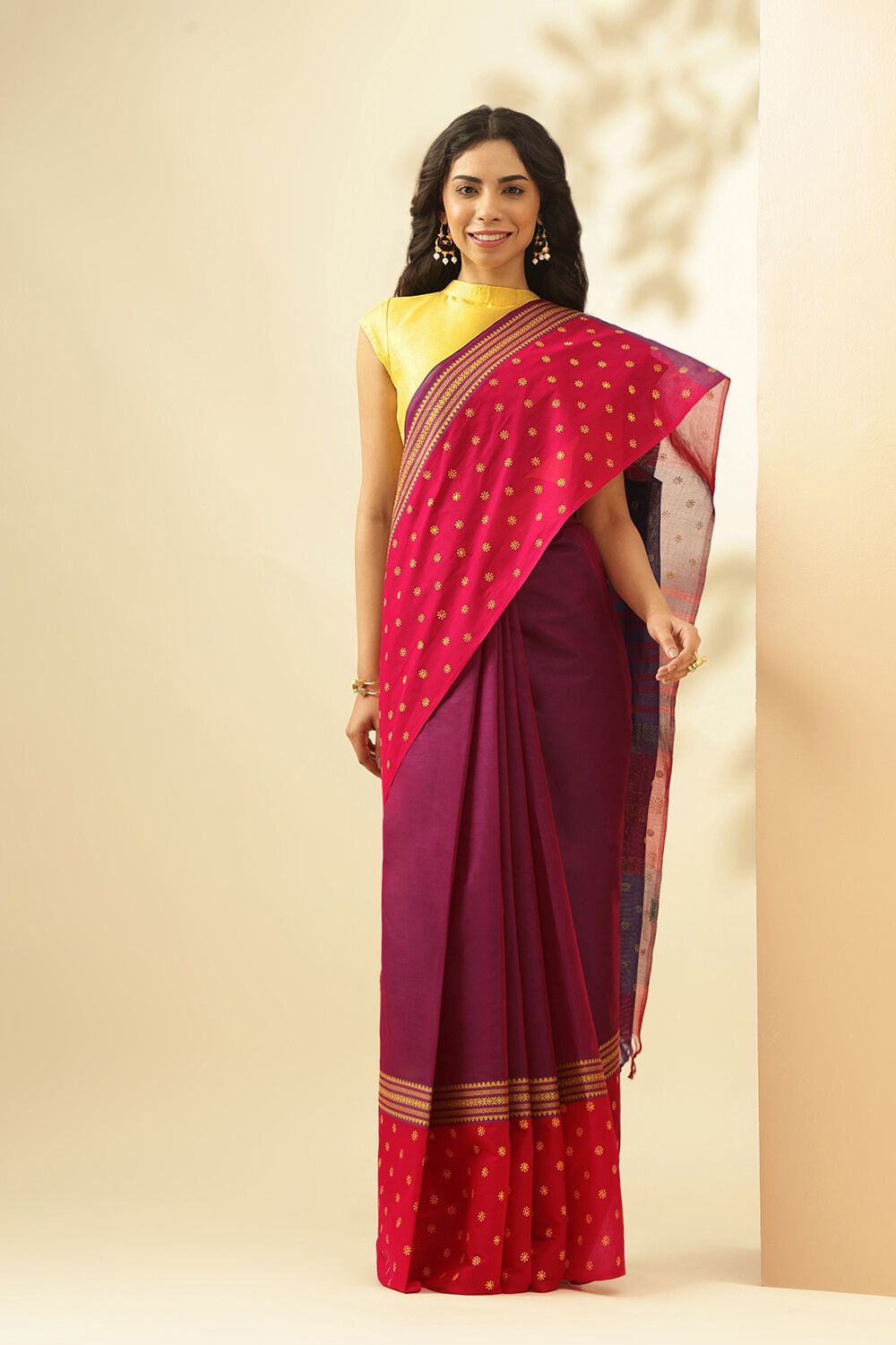 Jothimani Textiles Casual Wear Kalyani Cotton Sarees, With Blouse, 6.3 m at  Rs 849 in Chennai